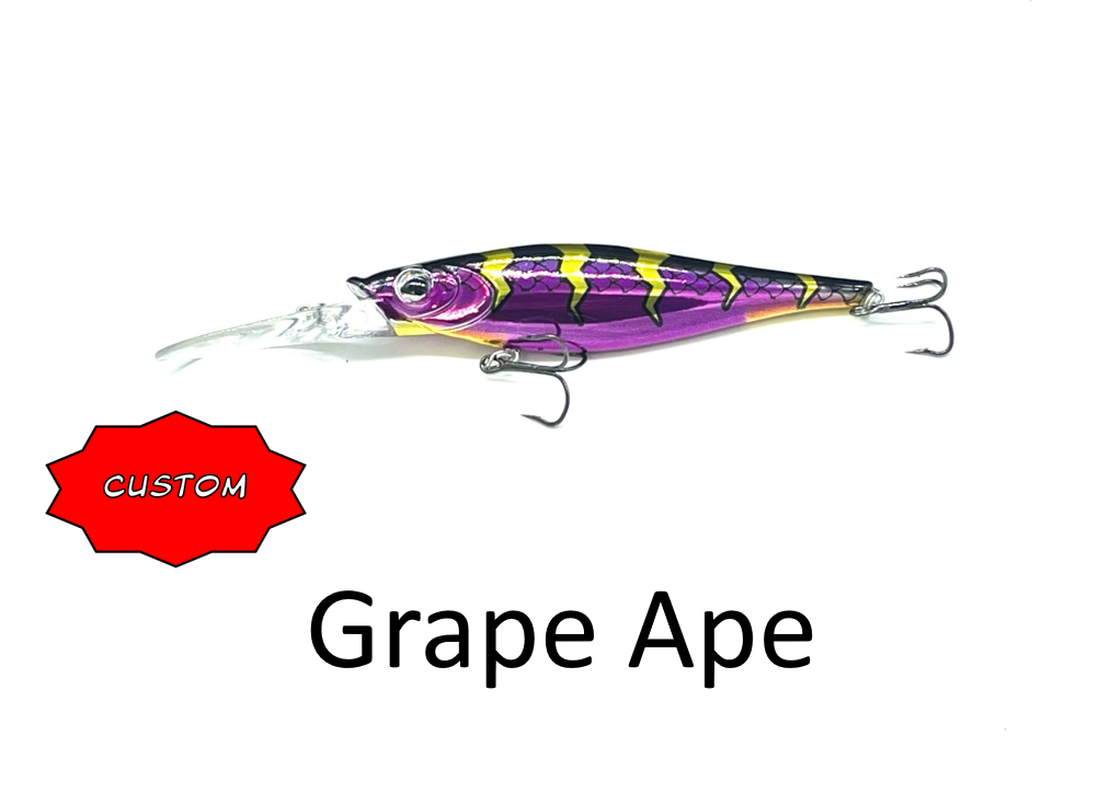 fishing ape lure Lil Reaper- Custom Colors $11.49 – Walleye Nation Creations these NEW lures offer Rod Holders | FIN hunting png for sublimation Color:Size 1-0 Gap 11.6mm